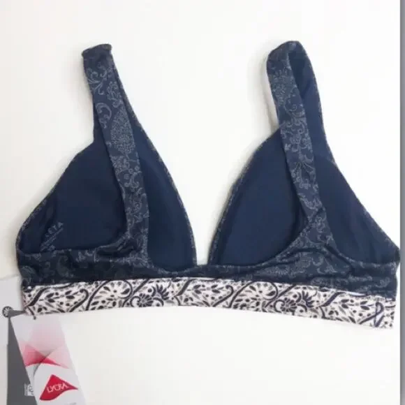 NWT athleta aqualux batik blue bikini top - Picture 8 of 8